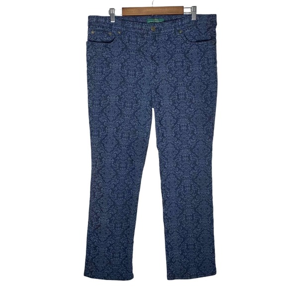 LRL Lauren Jeans Co. Pants - LRL Lauren Jeans Co. | Women | Brocatelle Jacquard Straight Leg Pants | 16